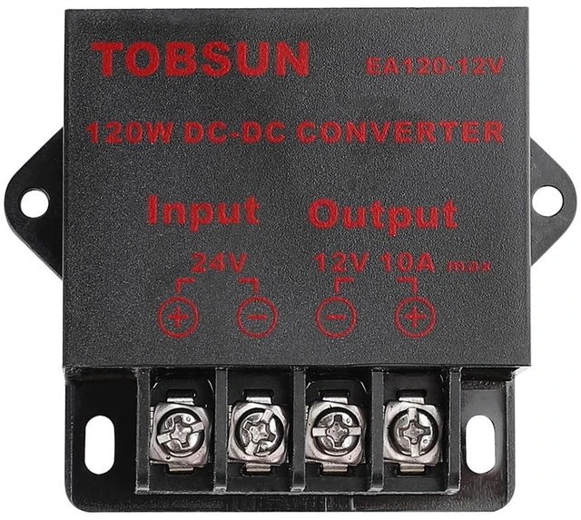 Main image of DC-DC Step Down Buck Converter Voltage Regulator Power Supply Transformer 24V to 12V 10A 120W, Waterproof Potting, Over 90% Efficiency, Automotive & LED Display Use