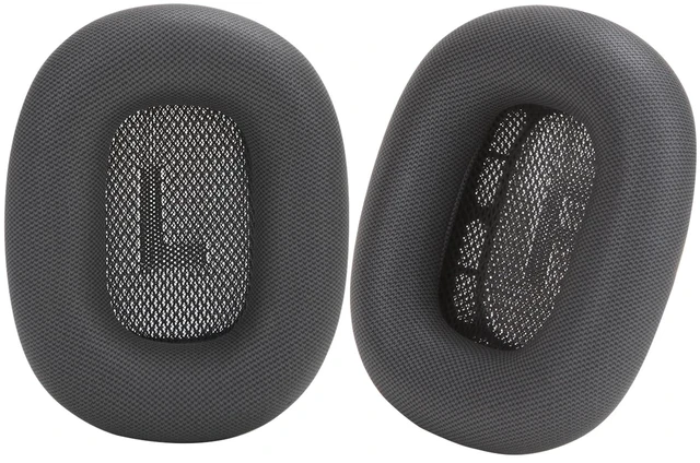 Main image of Ear Cushions for AirPods Max Headphones Earpads Replacement Ear Pad Covers Earmuffs with Mesh Fabric, Memory Foam and Magnet (Space Gray)