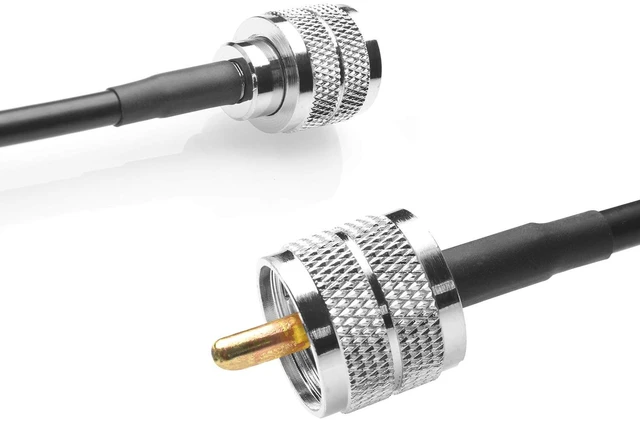 Alt view image 6 of 7 - RG58 Cable CB Radio Cable PL259 Jumper 3 Pcs 10FT(3M) Low Loss UHF PL-259 Male to Male Radio Cable Coaxial Coax Connectors for CB Antenna Cable for VHF HF 50 ohm RG58 Coax Cable