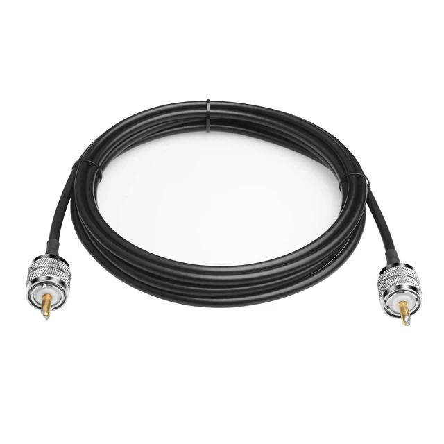 Alt view image 5 of 7 - RG58 Cable CB Radio Cable PL259 Jumper 3 Pcs 10FT(3M) Low Loss UHF PL-259 Male to Male Radio Cable Coaxial Coax Connectors for CB Antenna Cable for VHF HF 50 ohm RG58 Coax Cable