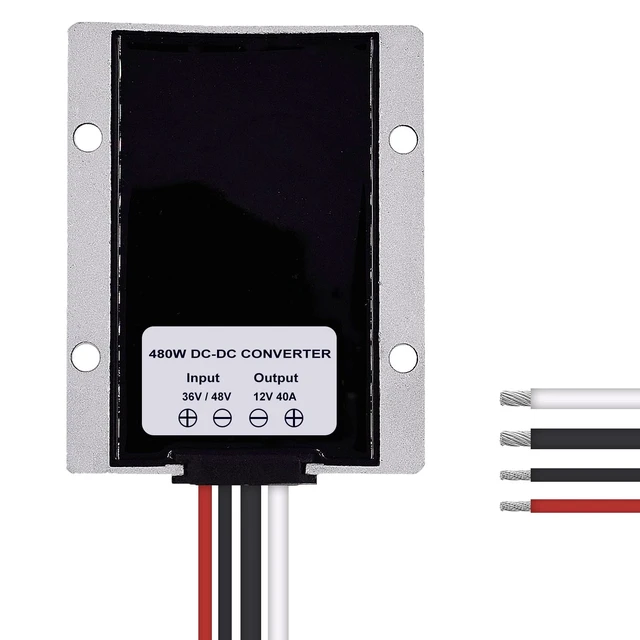 Alt view image 2 of 6 - 36V 48V to 12V 40A 480W Step-Down Transformer DC to DC Buck Converter DIY Power Supply