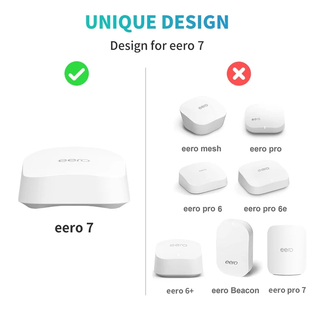 Alt view image 2 of 7 - Wall Mount Holder for eero 7 Router Mesh Wi-Fi System No Messy Wires, Space-Saving Outlet Wall Mount Holder for eero 7 Extender, Stand Bracket for eero 7 (2 Pack)