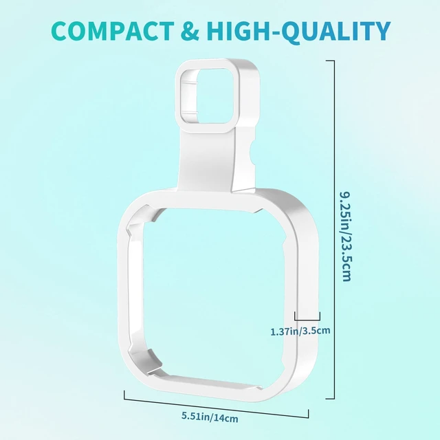 Alt view image 6 of 7 - Wall Mount Holder for eero 7 Router Mesh Wi-Fi System No Messy Wires, Space-Saving Outlet Wall Mount Holder for eero 7 Extender, Stand Bracket for eero 7 (2 Pack)