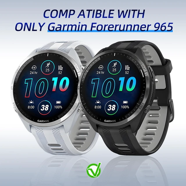Alt view image 2 of 7 - 3+6 Pack for Garmin Forerunner 965 Hard PC Screen Protector Case With Charger Port,Built-in Tempered Glass Film,Full Coverage,All-Around,Shockproof,Bumper,Protective Cover,Accessories
