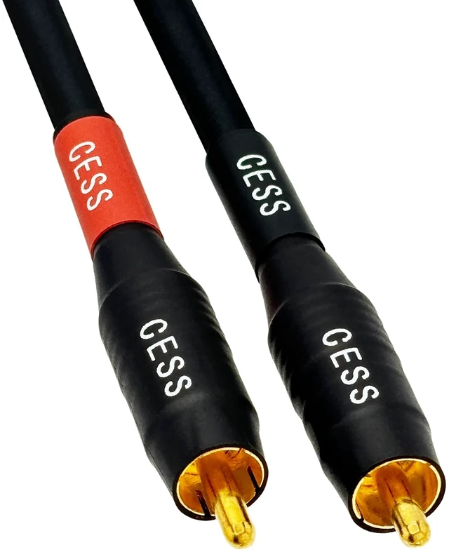 Alt view image 3 of 7 - Waterproof RCA Male to Male Cable, 2-Pack (1 Foot) Durable cable construction for demanding audio routing
