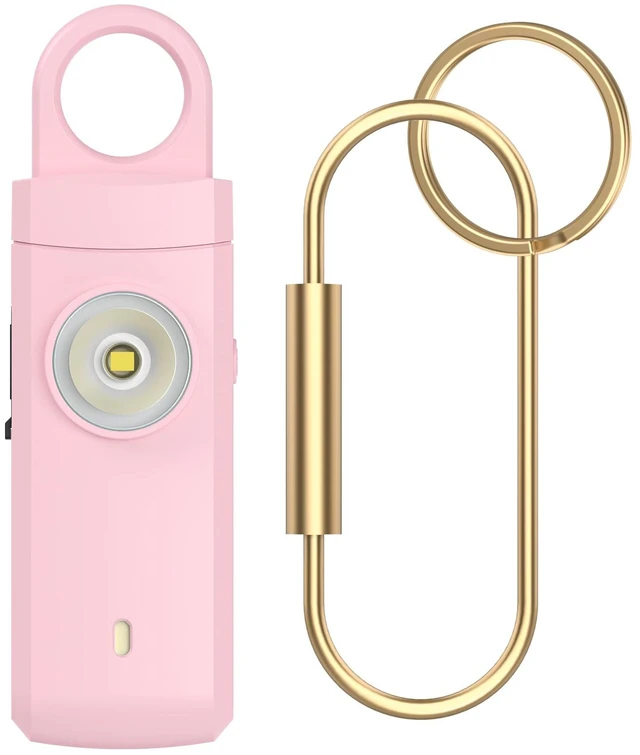 Main image of Personal Alarms for Women, College Dorm Room Essentials for Girls 130dB Siren, Rechargeable, Low Battery Alert, Flashlight, Safety Keychain Gifts for Women, College, Girls, Elders, Kids, Pink