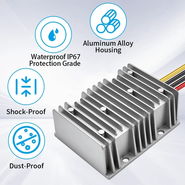 Alt view image 2 of 7 - DC/DC Converter 12V Step Up to 24V, Boost Converter 20A 480W Voltage Regulator, 24Volt Transformer, Power Supply Module Boost Transformer for Car Truck Vehicle Boat