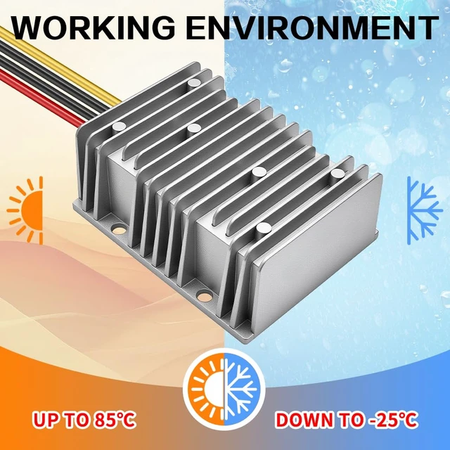 Alt view image 3 of 7 - DC/DC Converter 12V Step Up to 24V, Boost Converter 20A 480W Voltage Regulator, 24Volt Transformer, Power Supply Module Boost Transformer for Car Truck Vehicle Boat