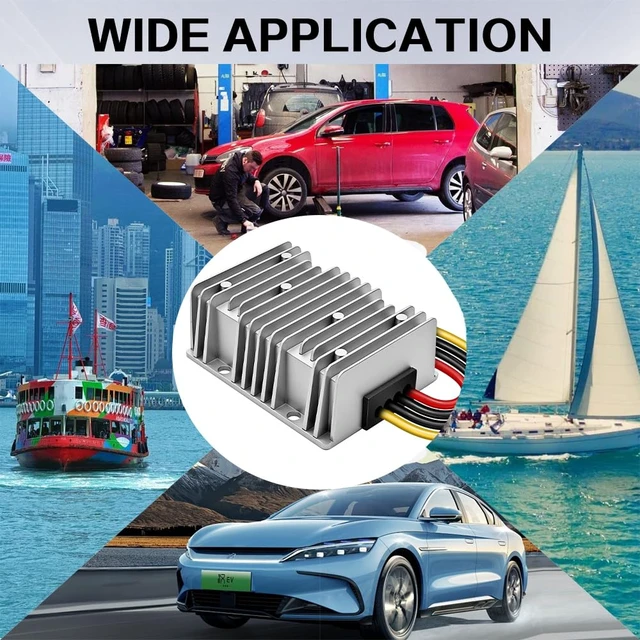 Alt view image 6 of 7 - DC/DC Converter 12V Step Up to 24V, Boost Converter 20A 480W Voltage Regulator, 24Volt Transformer, Power Supply Module Boost Transformer for Car Truck Vehicle Boat