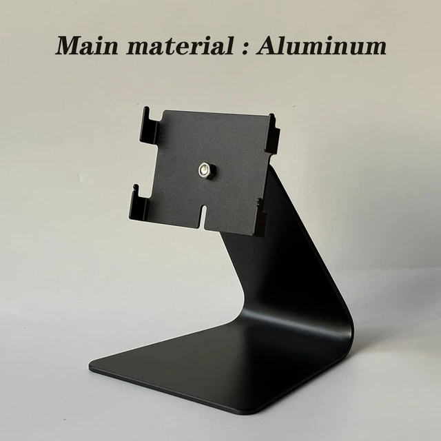 Alt view image 2 of 5 - Aluminum Tilt & Swivel Stand for Echo Hub - Adjustable 360 Rotation, Durable Desktop with Anti-Slip Base, Smart Home Display for Kitchen, Office & Living Room, Black