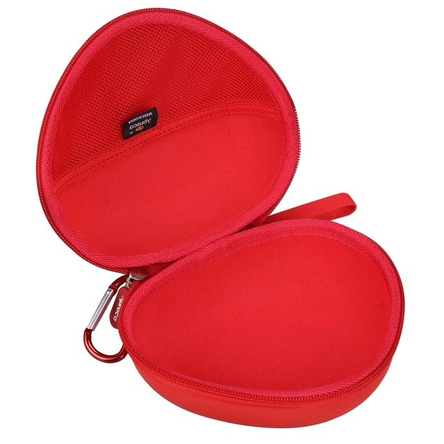Alt view image 2 of 5 - Kids Headphones Case Compatible with iClever BTH12 / HS19 / BTH26 Kids Bluetooth Headphones, Storage Hard Bag -Red (Case Only)