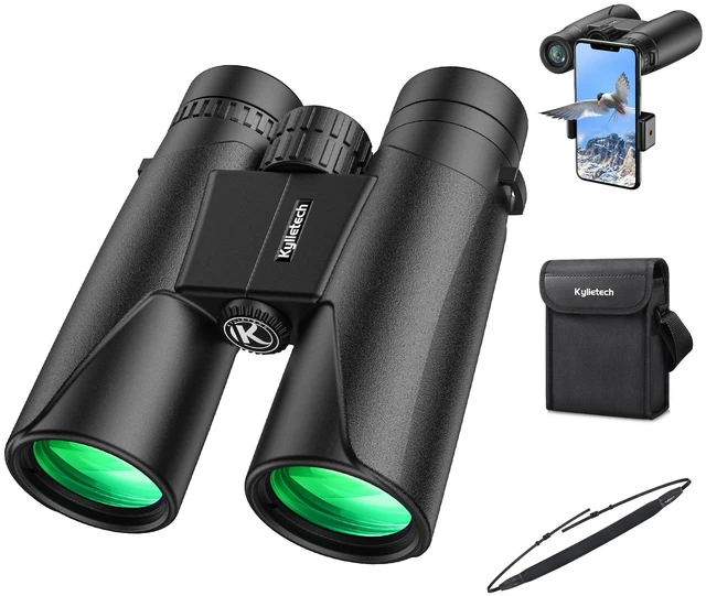 Main image of 12x42 Binoculars for Adults High Powered with Phone Adapter HD Vision, BAK4 Prism, FMC Optics, Waterproof, Fogproof, Easy Focus for Bird Watching, Travel, Cruise Ship, Sport Games