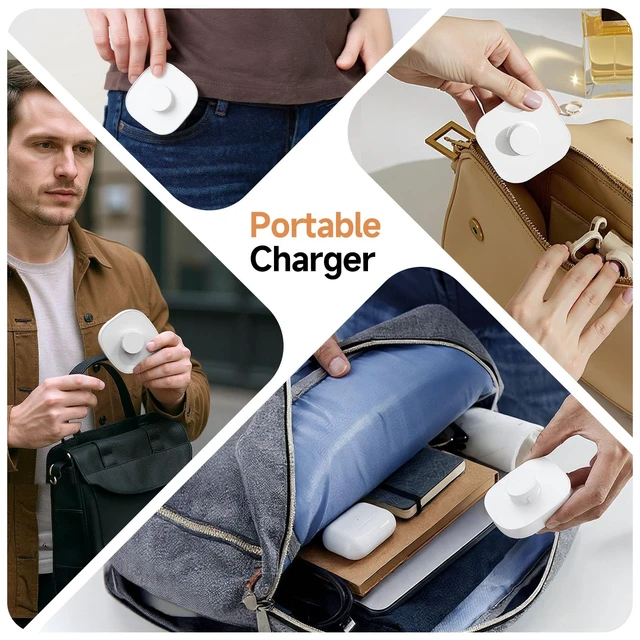 Alt view image 4 of 7 - Compatible with Ring Gen 4 Size 9 Charger,Fast Charging Dock and USB-C Cable-Ring Gen 4 Must-Haves for Users (White, Size 9)