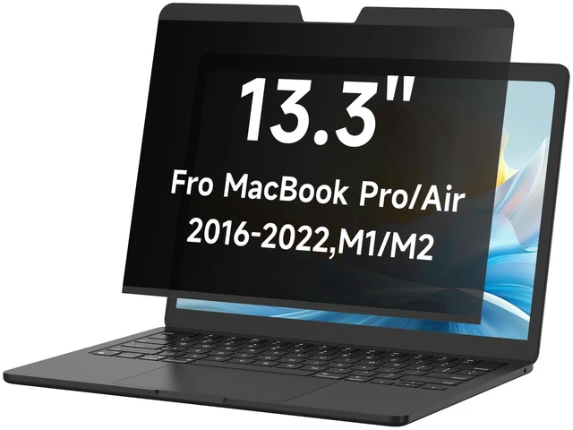 Main image of Magnetic Laptop Privacy Screen Mac Pro 13'' M1,M2 Pro and Mac Air 13'' M1 Easy On/Off Removable Privacy Screen Protector for Mac Pro 13 Inch (M1,M2, 2016-2022) and Mac Air 13 Inch (M1, 2018-2021)