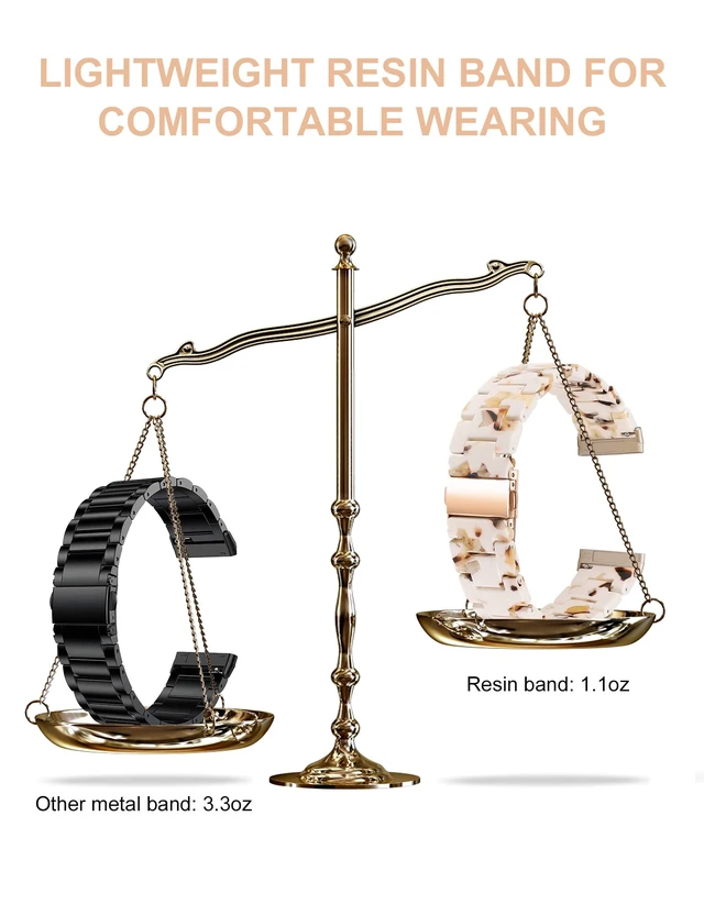 Alt view image 4 of 6 - Resin Band Compatible with Fitbit Versa 4 3/Sense 2/Sense Bands Cute Fashion Lightweight Wristband Strap Accessories for Versa 3/Versa 4/Sense/Sense 2 Bands for Women Men