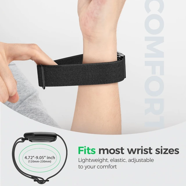 Alt view image 3 of 7 - Stretchy Nylon Sport Band for WHOOP 5.0/MG, One, Peak & Life Breathable Loop Strap, Comfortable Wristband, Quick-Dry Replacement Watchband Accessories for Men Women