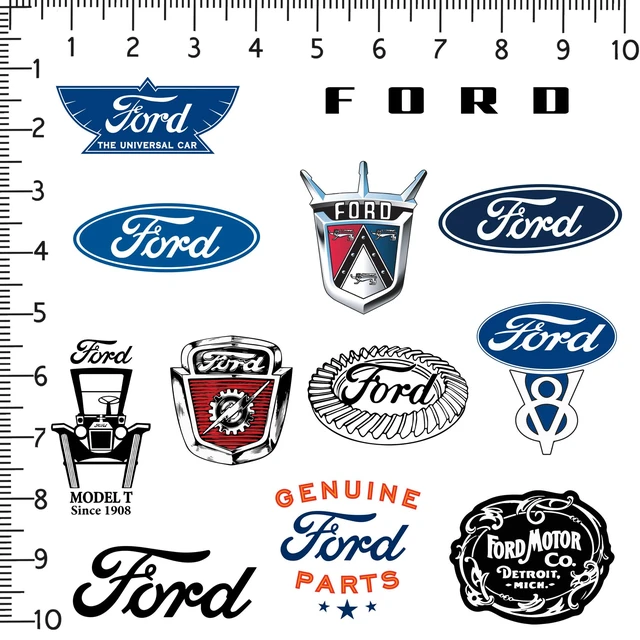 Alt view image 2 of 6 - Ford Branding 150 Sticker Pack Waterproof Vinyl Decals Officially Licensed Ford Stickers Great for Water Bottles, Skateboards, Luggage, Laptops, Bumpers & Cars