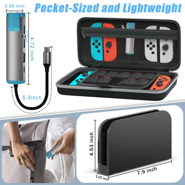 Alt view image 6 of 7 - USB C Switch 2 Dock,4K@60Hz HDMI Adapter with PD/USB 3.0/Gigabit Ethernet Port,Replacement Dock for Switch/Switch OLED/Steam Deck/ROG Xbox Ally X/Legion Go