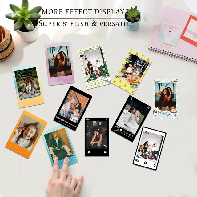 Alt view image 5 of 7 - 2x3 Mini Film Sticker Frames, 30pcs Stylish Border Stickers Fits for Fujifilm Instax Mini Film (54x86mm), Cute Colorful Borders for Polaroid Instax 12 11 90 99 40 41 SE EVO (Pack of 3)
