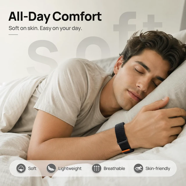 Alt view image 3 of 7 - Nylon Sport Band Compatible with Google Fitbit Air, Adjustable Hook and Loop Replacement Strap with Metal Frame Case, Soft Breathable Woven Wristband for Workout Sleep Daily Wear