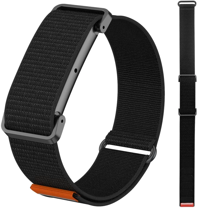Main image of Nylon Sport Band Compatible with Google Fitbit Air, Adjustable Hook and Loop Replacement Strap with Metal Frame Case, Soft Breathable Woven Wristband for Workout Sleep Daily Wear
