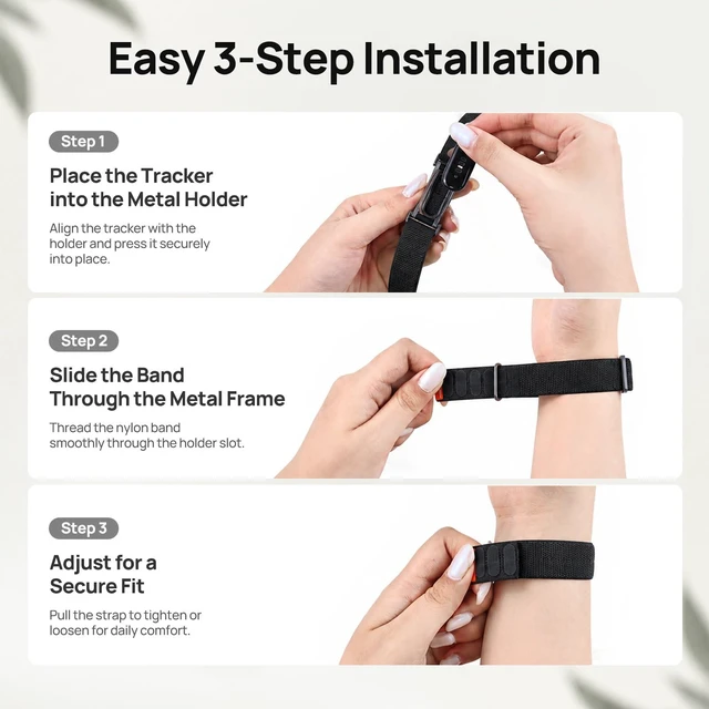Alt view image 6 of 7 - Nylon Sport Band Compatible with Google Fitbit Air, Adjustable Hook and Loop Replacement Strap with Metal Frame Case, Soft Breathable Woven Wristband for Workout Sleep Daily Wear