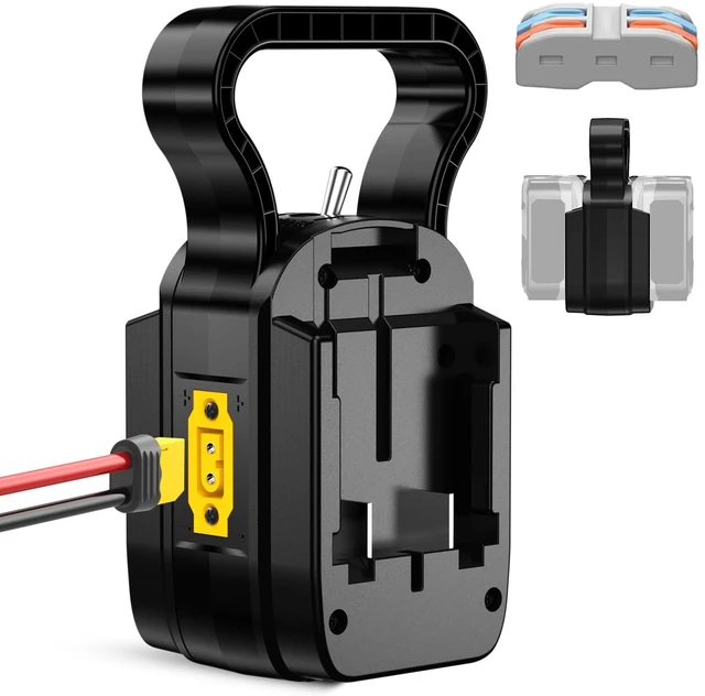 Main image of 2 in 1 for Craftsman 20V Battery Adapter, Dual Voltage 18V/20V & 36V/40V Output 14AWG 8Inch Wire with Switch Fuses Wire Terminals Power Connector for DIY RC Toys Robotics Tools
