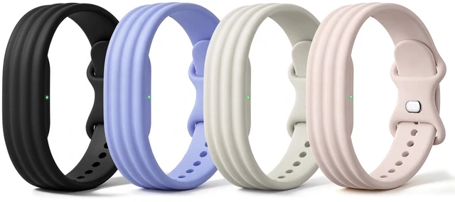 Main image of 4 Pack Active Band Compatible with Google Fitbit Air Band Soft Silicone Replacement Sport Strap for Fitbit Air Band for Women Men