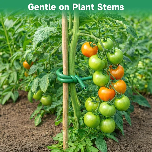 Alt view image 5 of 7 - Green Garden Wire with Pliers - 132 Feet 3.5mm Garden Ties Soft Plant Twist Ties Plant Wire for Climbing Plants Tomatoes Support Vines Vegetables Flowers Indoor & Outdoor Gardening Training