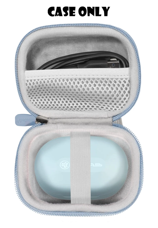 Alt view image 3 of 5 - Case for JLab Go Air Sport, Air Sport+, JLab Go, JBuds ANC 4, Epic ANC 3 (Light Blue)
