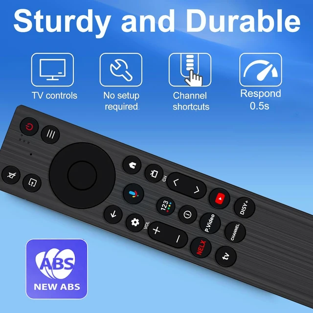 Alt view image 6 of 7 - Voice Replacement Remote Control for TCL TV, Compatible with TCL QM5K/ QM6k/ QM7K LED QLED HDR QD-Mini 4K Google Smart TVs