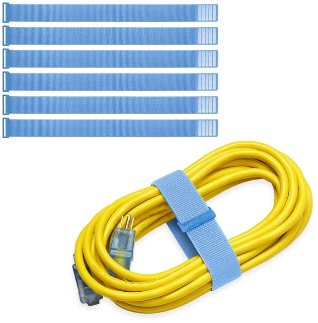 Main image of Cinch Straps - 18" (6-Pack) Pacific Extension Cord Storage Organizer and Cable Ties for Organizing Tools and Appliances