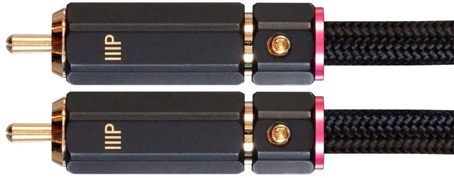 Alt view image 5 of 6 - RCA to 2 RCA Pigtail Cable - 3 Feet - Black, M/Gold Plated, Double Shielded with Copper Braiding - Onix Series