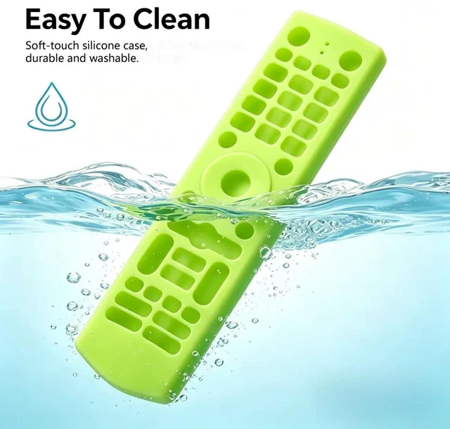 Alt view image 2 of 5 - Silicone Remote Case for VSeeBox V3 Pro/V5 Pro/V3 Plus, Glow in Dark Green Compatible with V3/V5/V1 Max/Elite/Max Remote Control,Shockproof, Washable, Anti-Slip Cover, with Lanyard