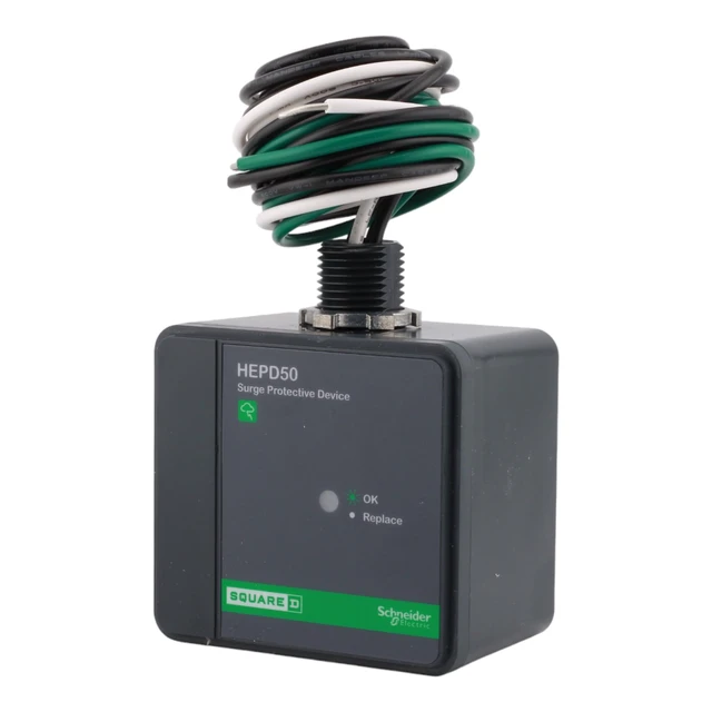 Alt view image 3 of 7 - HEPD50 Surge protection device, HEPD, 50kA, 120/240 V, 1 phase, 3 wire, SPD type 1, UL Listed