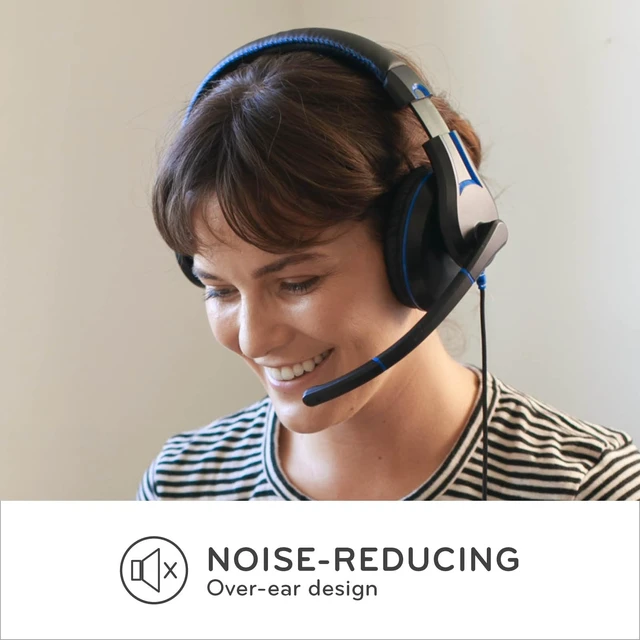 Alt view image 4 of 6 - TWT Audio Ergo TW220 Premium Over-Ear Headset - USB-A Connection 2nd Gen Built in Noise Reducing Microphone, For Classrooms, School, Students, & Teachers, Universal Device Compatibility