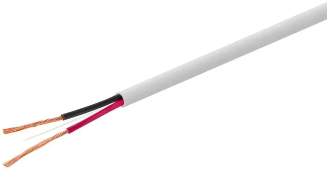 Main image of Speaker Wire - CL3 in-Wall Rated, 2-Conductor, Color Coded, 18AWG, 250 Feet, White