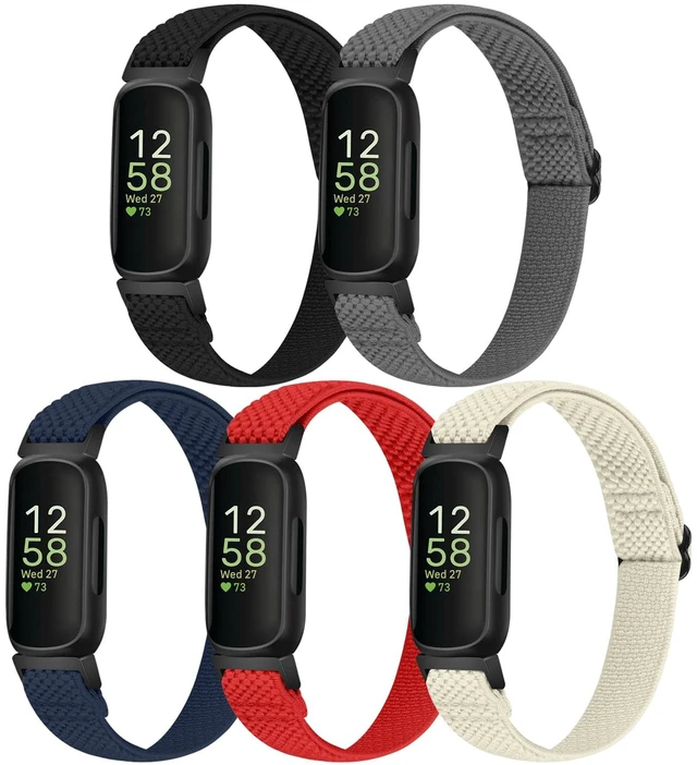 Main image of Elastic Nylon Bands Compatible with Fitbit Inspire 3/Inspire 2/Inspire HR/Inspire/Ace 3/Ace 2, Soft Adjustable Stretchy Straps Replacement Wristband for Women Men