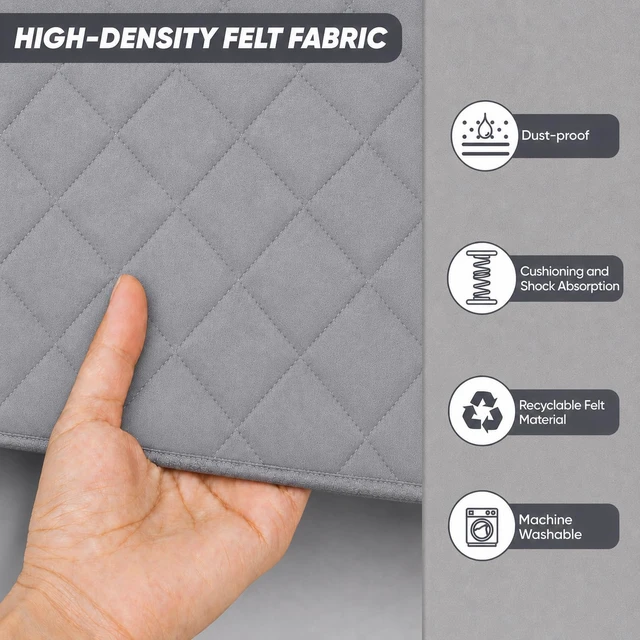 Alt view image 3 of 7 - TV Moving Cover (Grey, 65 in)