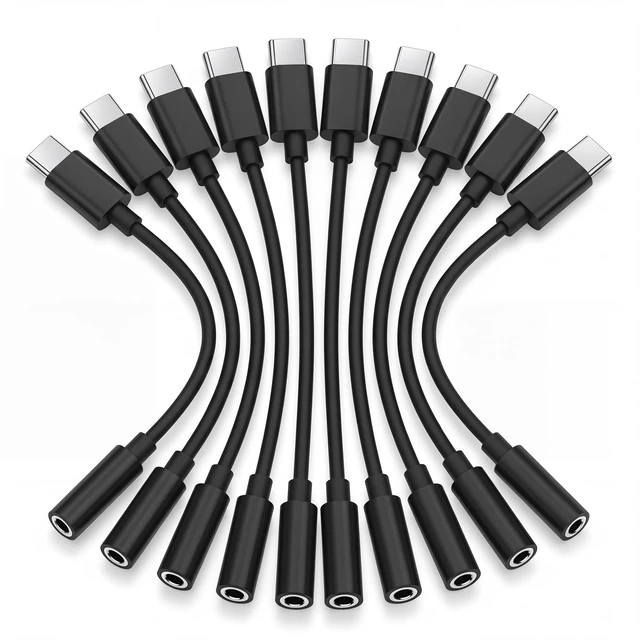 Main image of Headphone Jack Adapter to USB C, 3.5mm Aux to USBC Audio Converter Type C Dongle Connector Compatible with Iphone 17/16/16 Pro/15/15 Pro/Pro Max/Plus, Apple Ipad Samsung Galaxy S25/S24/S23/S22