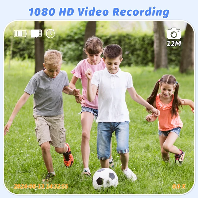 Alt view image 3 of 7 - KC2A Kids Instant Print Camera with 2.4 Screen, 12MP Photo, 1080P Video, 3 Print Rolls, MP3 Player, Type-C Charging Fun Digital Camera Gift for Girls & Boys Ages 412 Blue