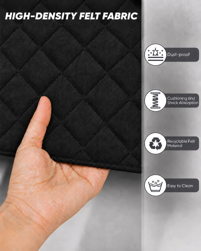 Alt view image 3 of 7 - TV Cover for Moving (Black, 65 in)