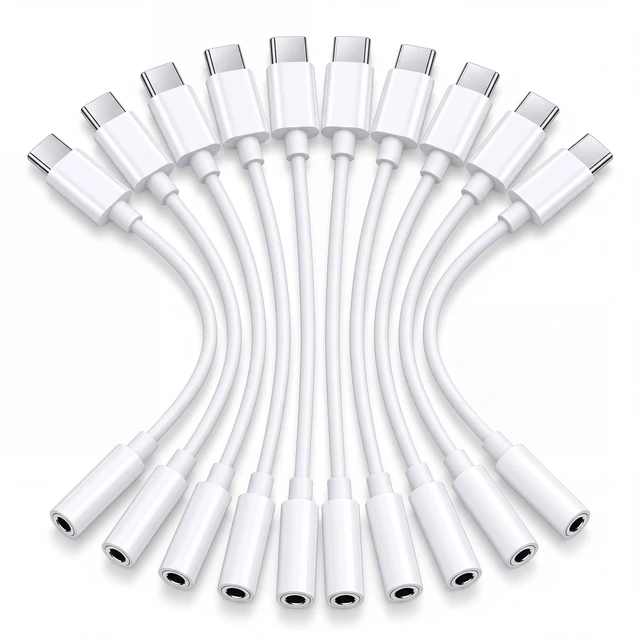 Main image of Headphone Jack Adapter to USB C, 3.5mm Aux to USBC Audio Converter Type C Dongle Connector Compatible with Iphone 17/16/16 Pro/15/15 Pro/Pro Max/Plus, Apple Ipad Samsung Galaxy S25/S24/S23/S22