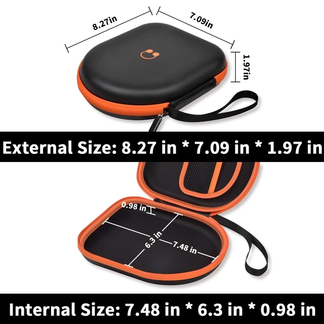 Alt view image 3 of 7 - Headphone Case for JBL Tune 510BT/520BT and Sony WH-CH520-Black Also Compatible with JBL Tune 500/660 and Live 460NC/670NC; PU Shell and Velvet Lining Cushion Gear, Case Only