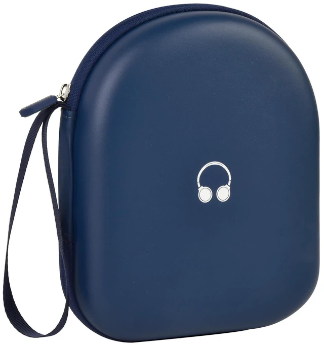Main image of Headphone Case for JBL Tune 510BT/520BT and Sony WH-CH520-Dark Blue Also Compatible with JBL Tune 500/660 and Live 460NC/670NC; PU Shell and Velvet Lining Cushion Gear, Case Only