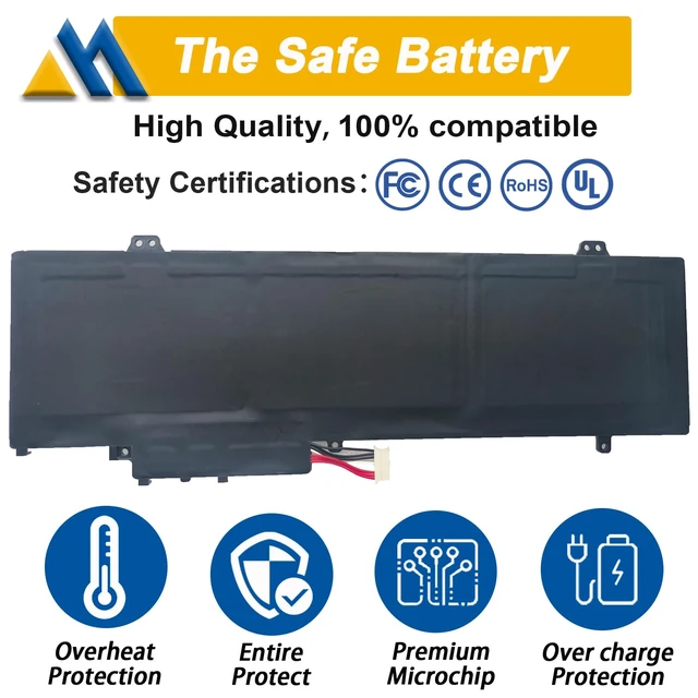 Alt view image 3 of 7 - 5376275P Laptop Battery Compatible with Gateway GWTN141-10BK GWTN141-4 GWTN156-5BL Gwtn141-4bl UTL-509068-3S NV-509067-3S Series UTL-509068-3S NV-509067-3S 11.4V 51.3Wh