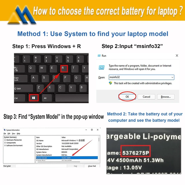Alt view image 6 of 7 - 5376275P Laptop Battery Compatible with Gateway GWTN141-10BK GWTN141-4 GWTN156-5BL Gwtn141-4bl UTL-509068-3S NV-509067-3S Series UTL-509068-3S NV-509067-3S 11.4V 51.3Wh