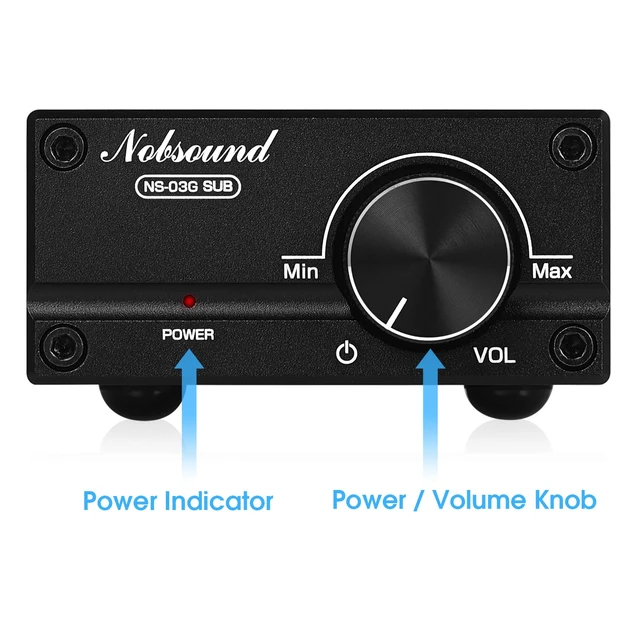 Alt view image 7 of 7 - 100W Subwoofer Digital Power Amplifier Audio Mini Amp (Black)