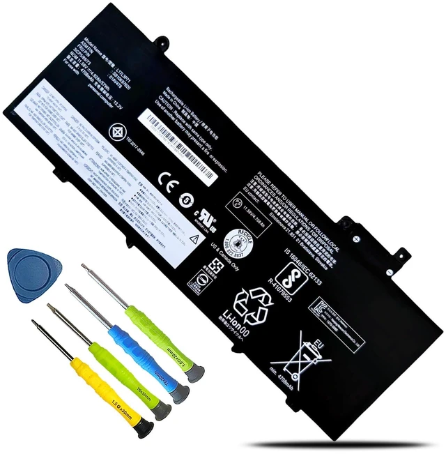 Main image of L17L3P71 L17M3P72 Laptop Battery for Lenovo ThinkPad T480S Series for HP Ultrabook 20L7 20L8 Series 01AV478 01AV479 01AV480 L17M3P71 SB10K97620 SB10K97621 11.58V 57Wh 4920mAh