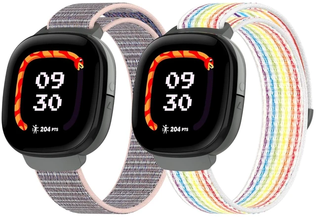 Main image of Nylon Bands Compatible with Google Fitbit Ace LTE (2024) Breathable Hook & Loop Sport Replacement Straps, Soft Adjustable Colorful Wristband